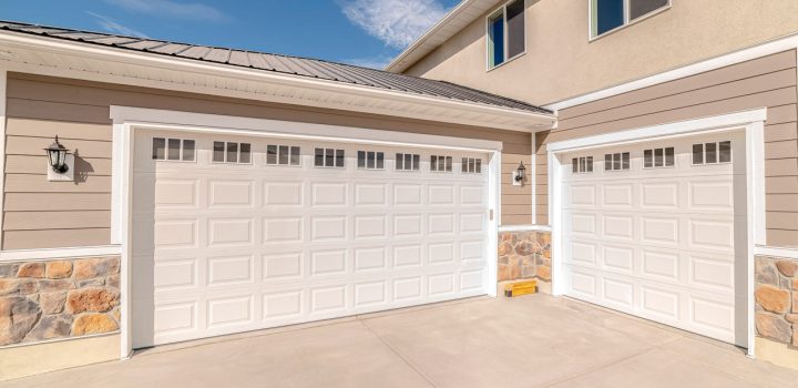 Detailed view of a garage door mechanism, highlighting the parts involved in routine maintenance and repair services offered by Bear Door Services.